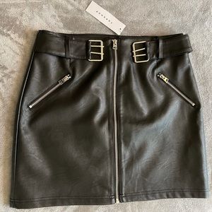 Brand New TopShop Leather Skirt